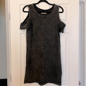 Women’s shoulder cut out mini dress. Hollister.
